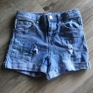 Girls Blue Jeans Shorts